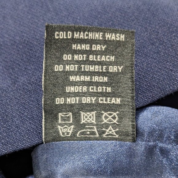 Marisa Kenson Navy Blue Fully Lined Geometric Paneled Pencil Skirt - size M NWT - Picture 4 of 5